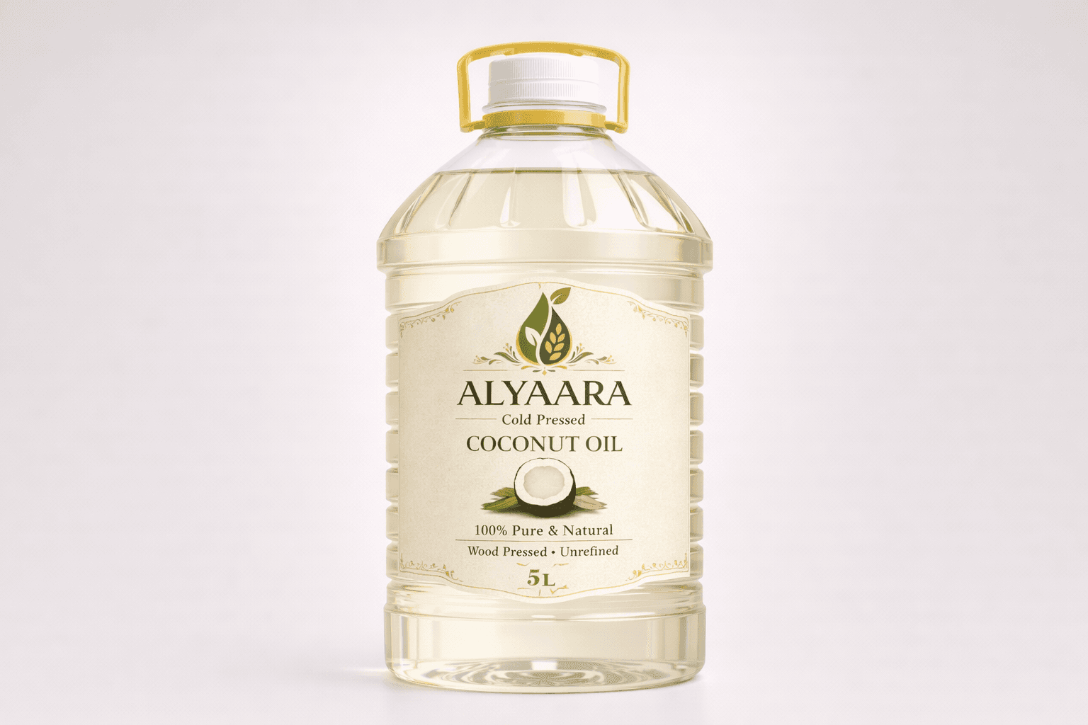 Wood Cold Pressed Coconut Oil - 1L plastic bottle
