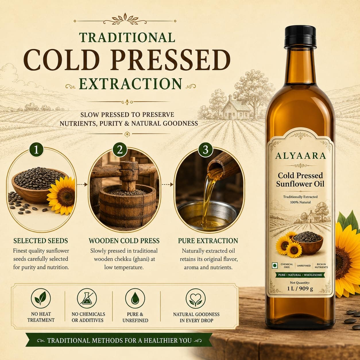 Cold-pressed Sunflower Oil