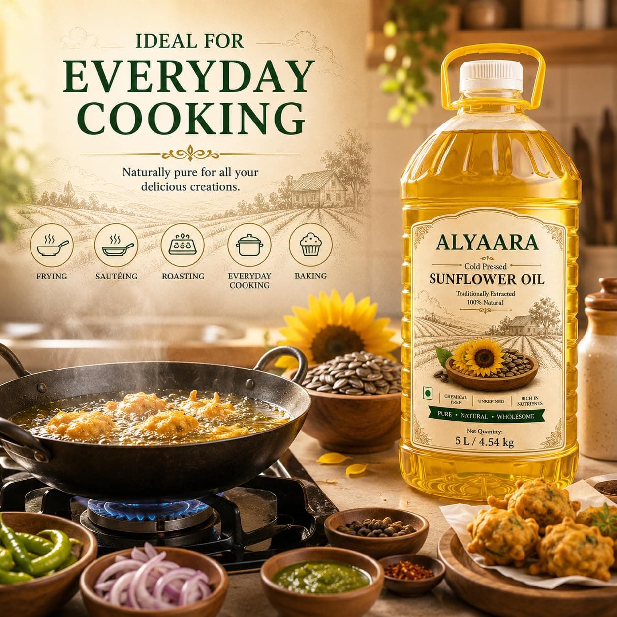 Cold-pressed Sunflower Oil