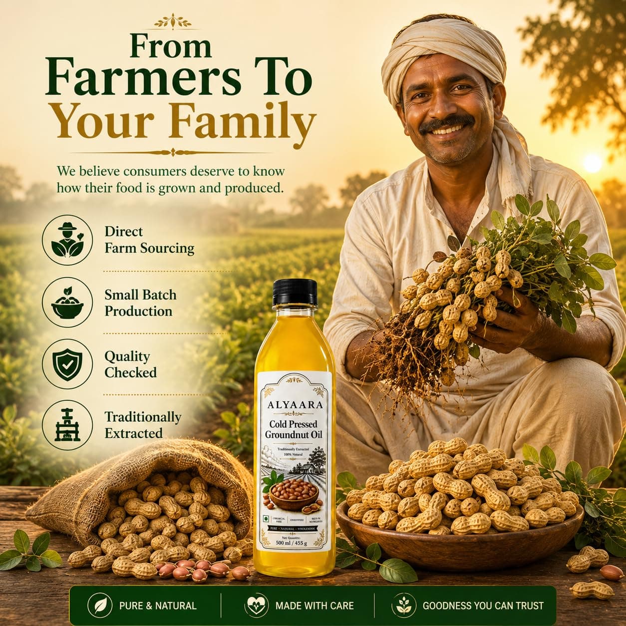 Cold-Pressed Groundnut Oil
