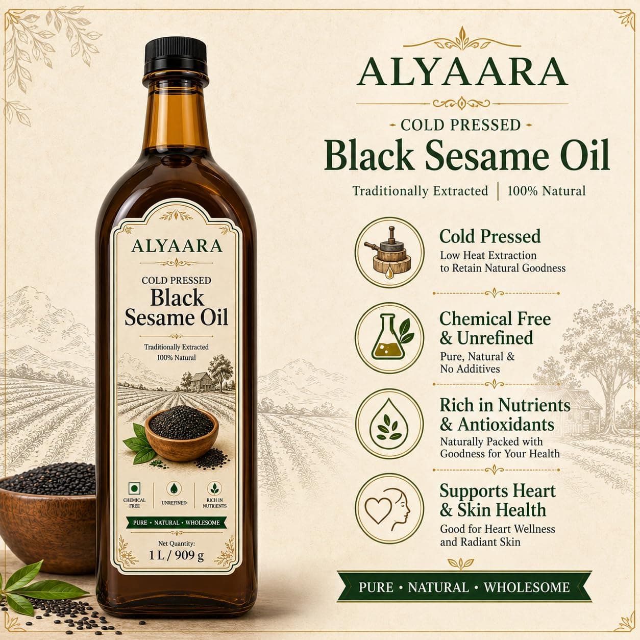 Cold-Pressed Sesame Oil
