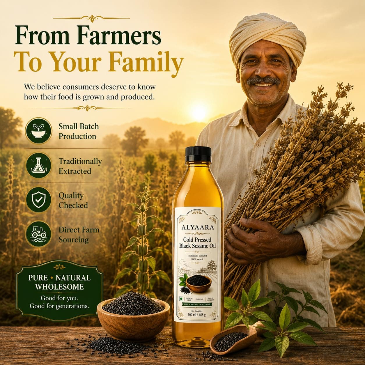 Cold-Pressed Sesame Oil